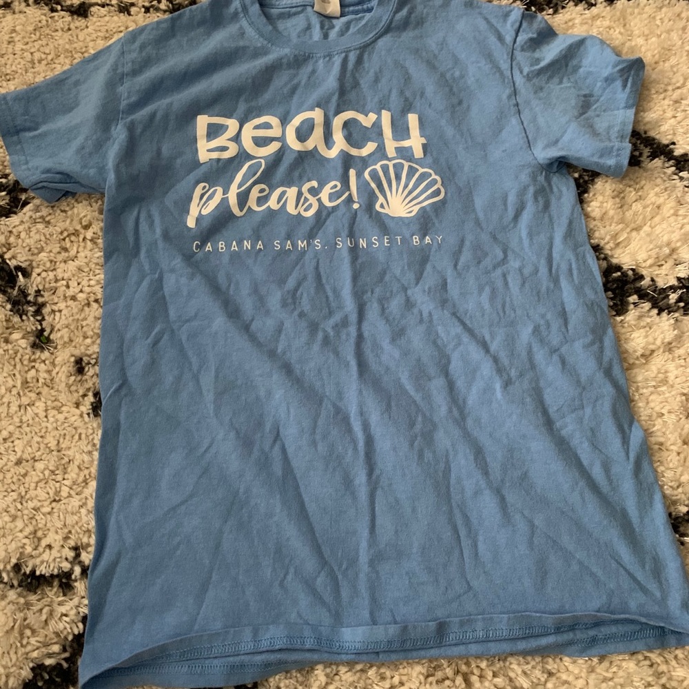 Blue BEACH please tshirt